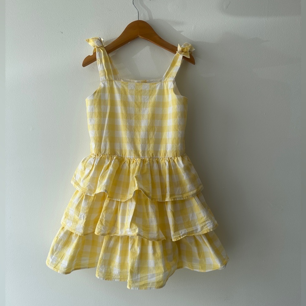 Gymboree - Yellow/White Gingham Tank Dress -
Tiered skirt - Size 6